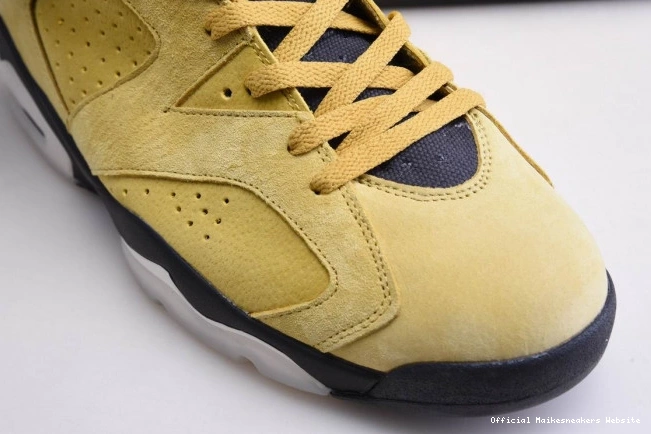 Official Maikesneakers CN1084-300 TRAVIS 6 JORDAN X YELLOW AIR SCOTT 0705